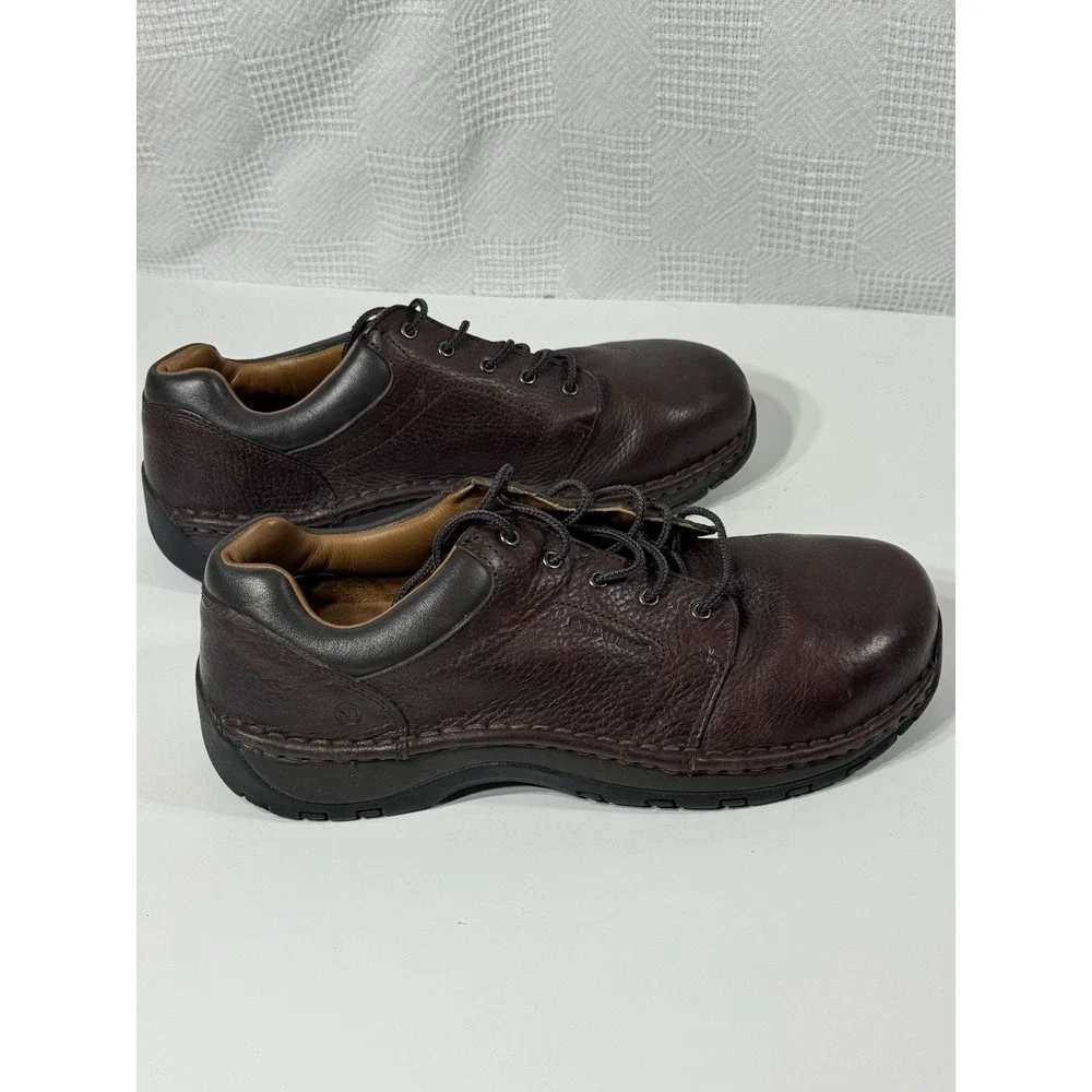 Red Wing Mens 9.5 D Safety Toe Oxfords Brown‎ Leather Work Shoes